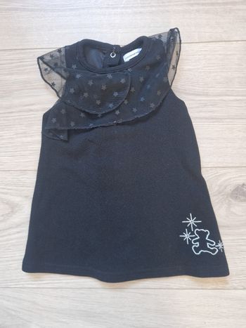 Robe bébé noire Lulu Castagnette 6 mois