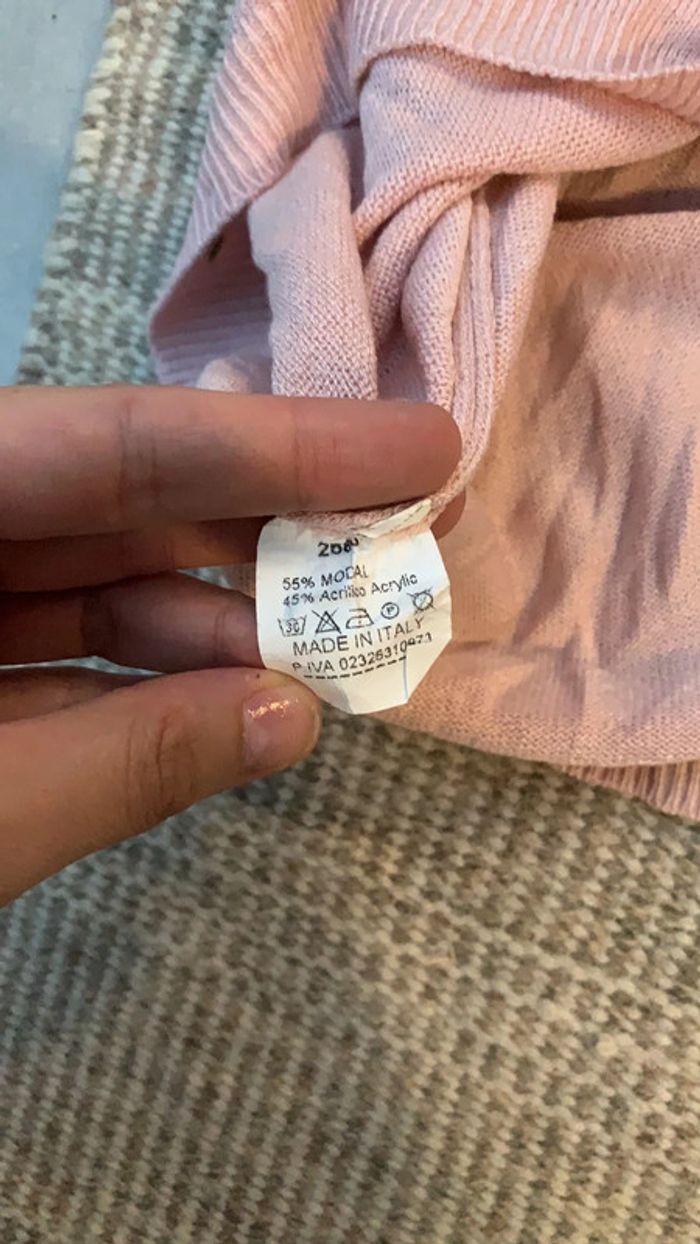 Pull rose pâle taille XL - photo numéro 6