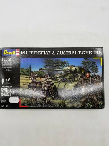 Maquette Revell M4 Firefly & australische inf