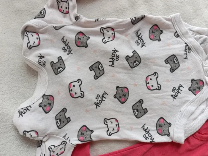 Lot de 3 bodies 6 mois fille - photo numéro 5