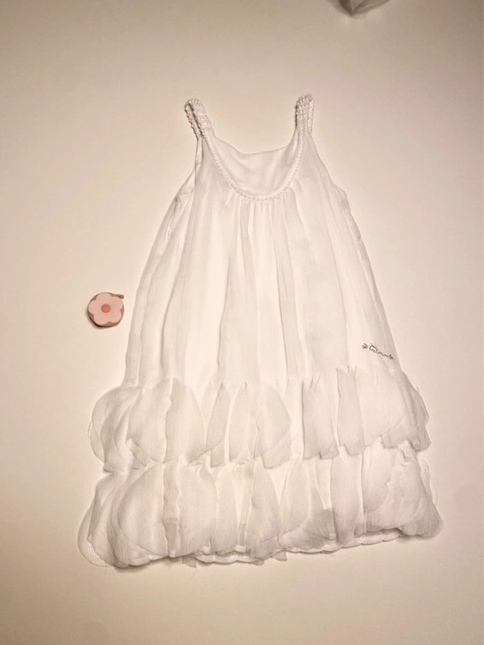 Robe blanche Catimini 10 ans - photo numéro 7