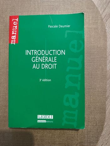 Introduction générale au droit 