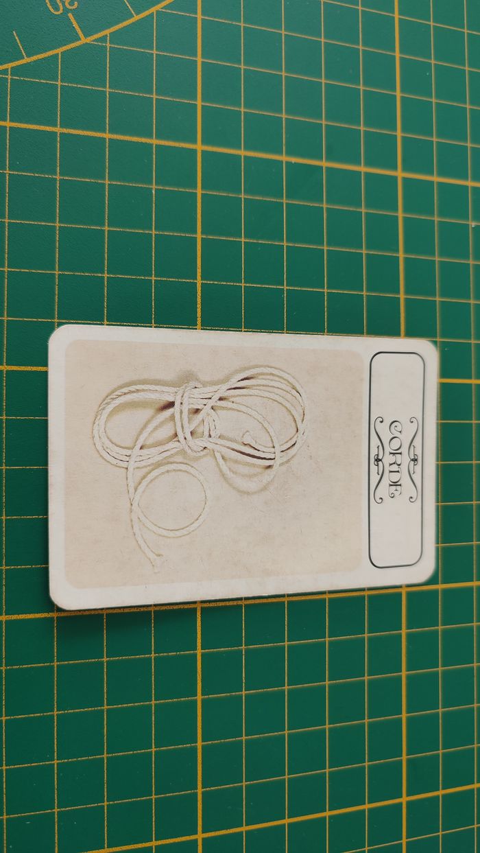 Carte corde en l'état Cluedo miro-meccano pièce détachée jeu de société #E26