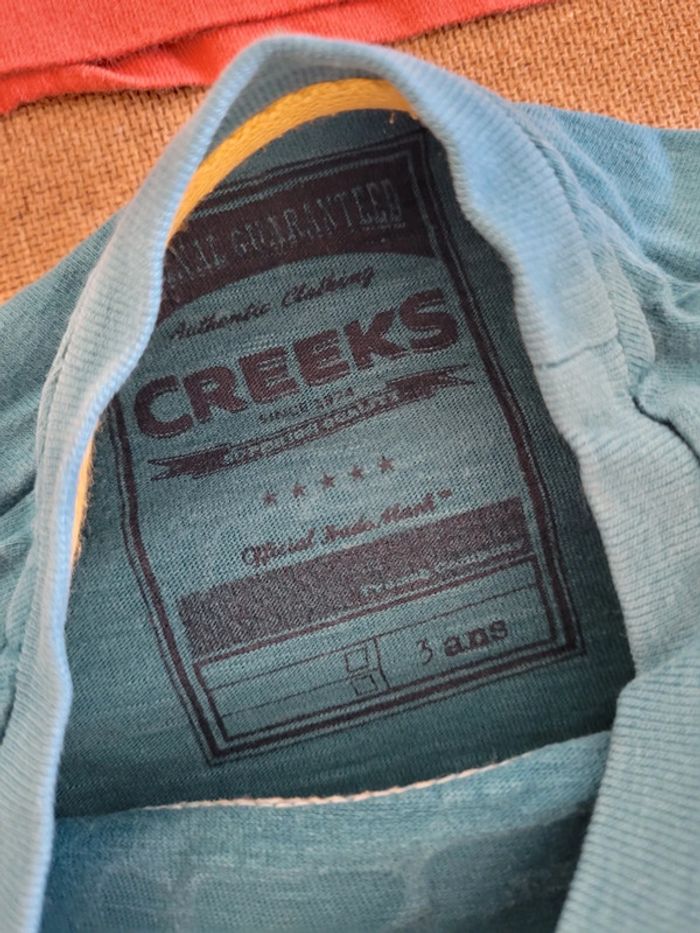 Lot de t-shirts Creeks sans et avec manches taille 3ans - photo numéro 7