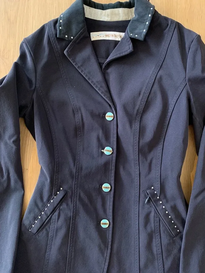 Veste  de  concours  Animo  bleu marine  taille  34  –  Très  bon état - photo numéro 2