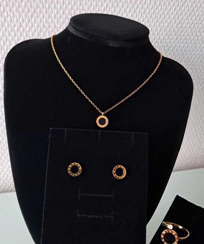 Parure acier inoxydable chiffres romains