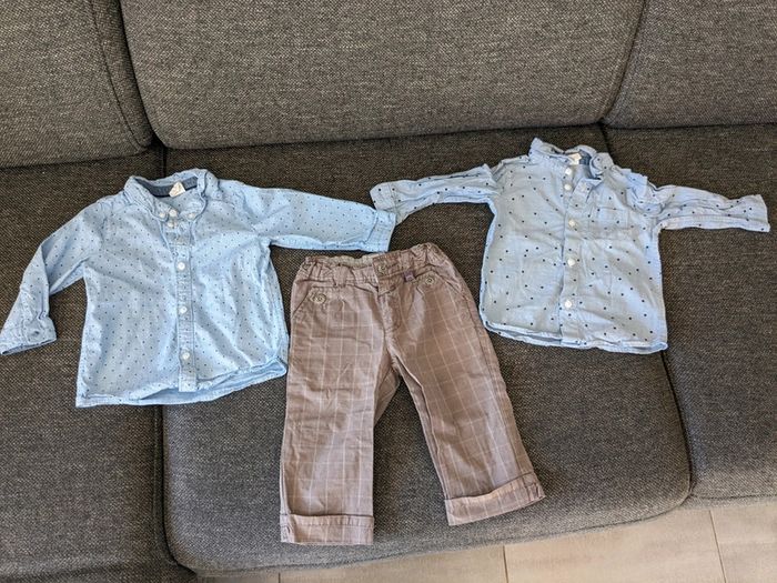 Ensemble habillé (cérémonie , anniversaire) pour bébé taille 74 cm