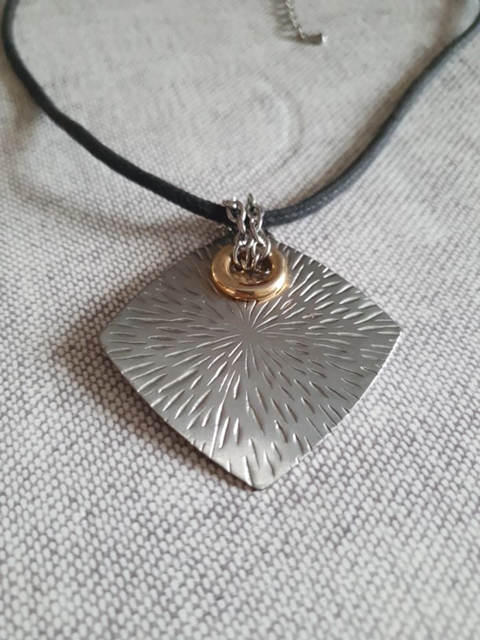 Collier losange argenté - photo numéro 2