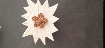 Bouton de meuble forme edelweiss