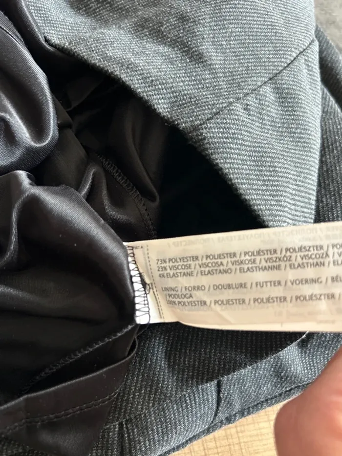 Robe habillée grise, mango taille s - photo numéro 4