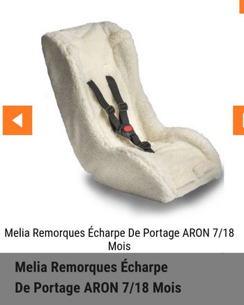 Reducteur  bébé  hamac remorque vélo