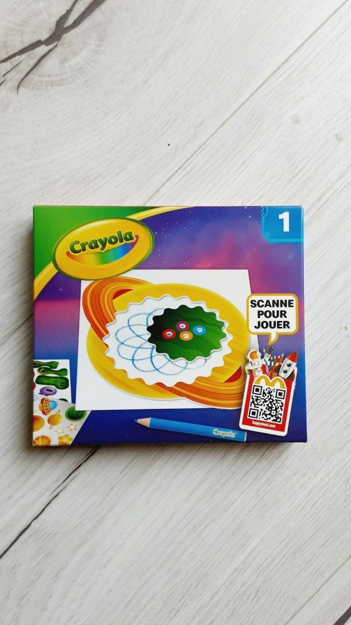 Jeu jouet enfant Happy Meal Mac Donald’s Crayola numéro 1 Neuf