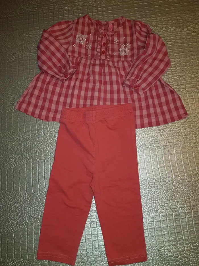 Ensemble blouse et legging 6 mois - photo numéro 4