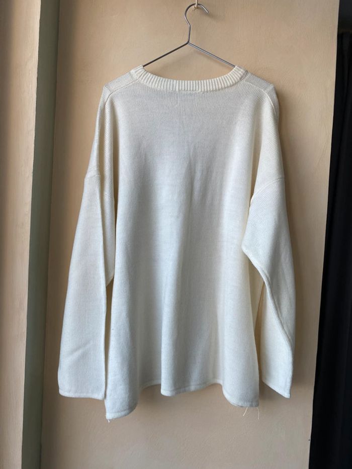 Pull écru torsadé vintage 46/48 - photo numéro 5