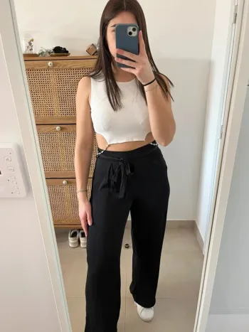 Crop top blanc Zara