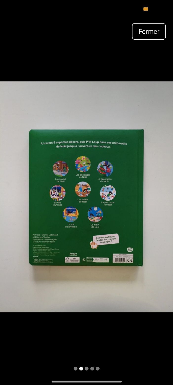 Livre P'tit loup cherche et trouve vive Noël - photo numéro 2