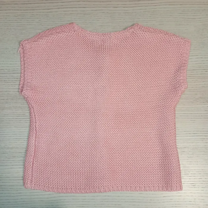 Gilet rose 12M manches courtes - photo numéro 2