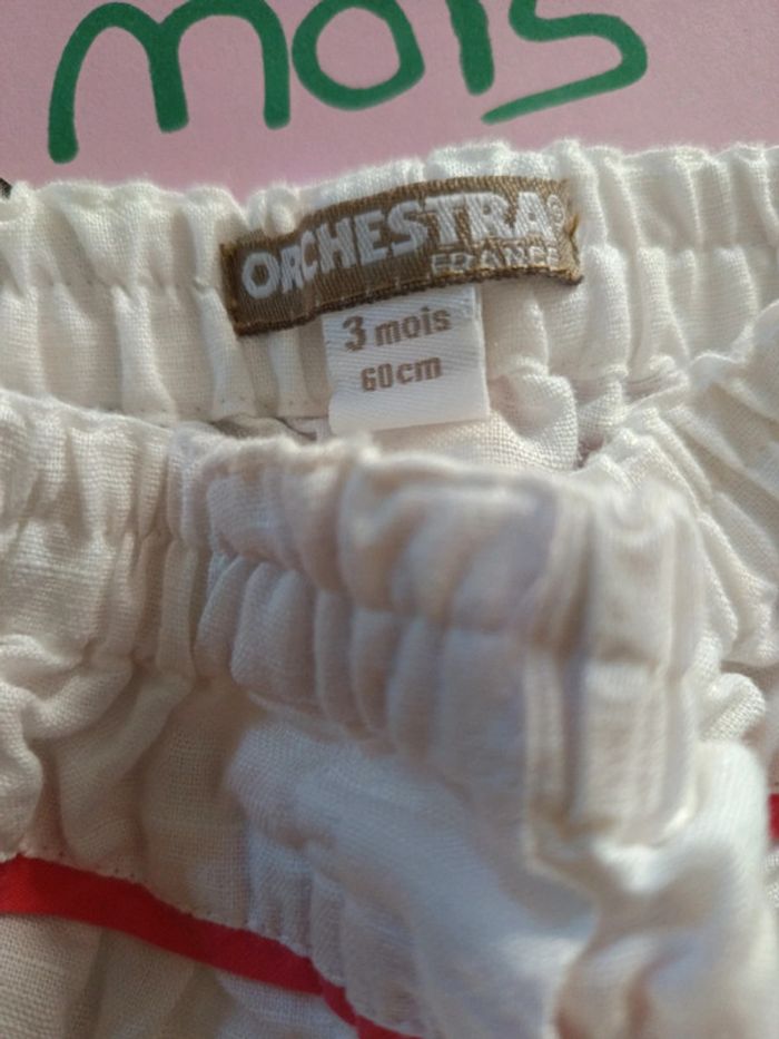 Pantacourt blanc 3 mois - photo numéro 3