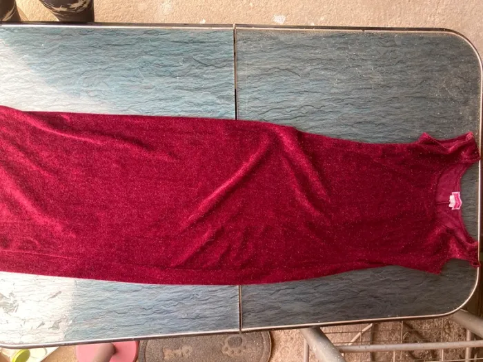 Robe de soirée Jennyfer bordeau paillettes