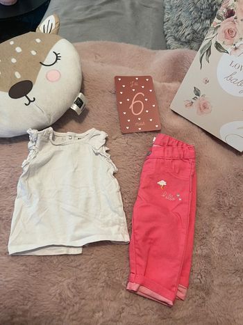 Ensemble jeans +tee shirt 6M