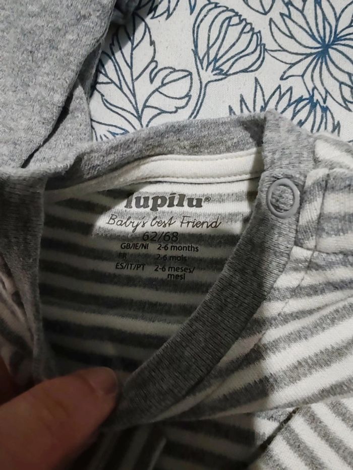 Lot teeshs manches longues 2/6 mois - photo numéro 2