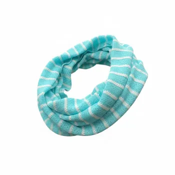 Tour de cou Bleu/Blanc 100% Coton Taille Unique Neuf