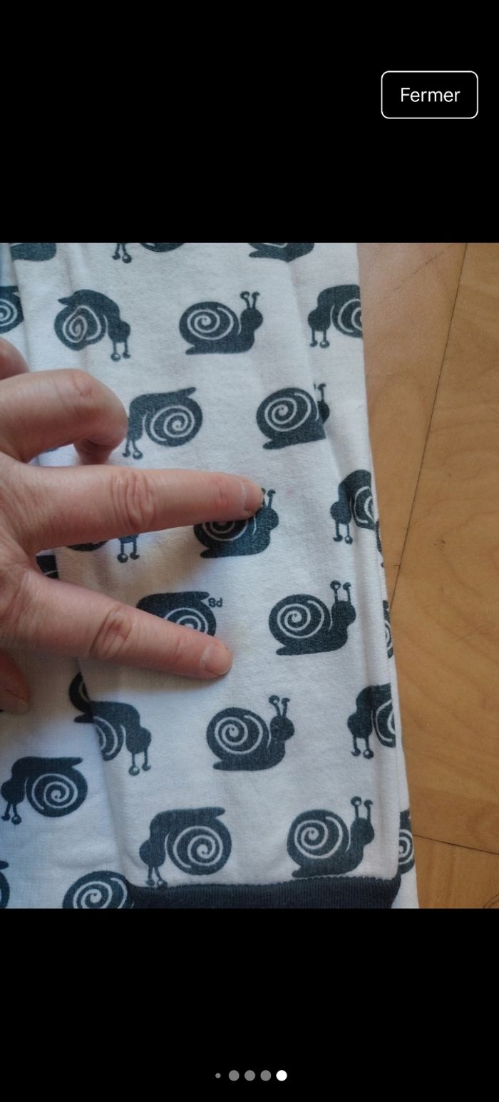 Pyjama escargot petit bateau 8/10 ans - photo numéro 10