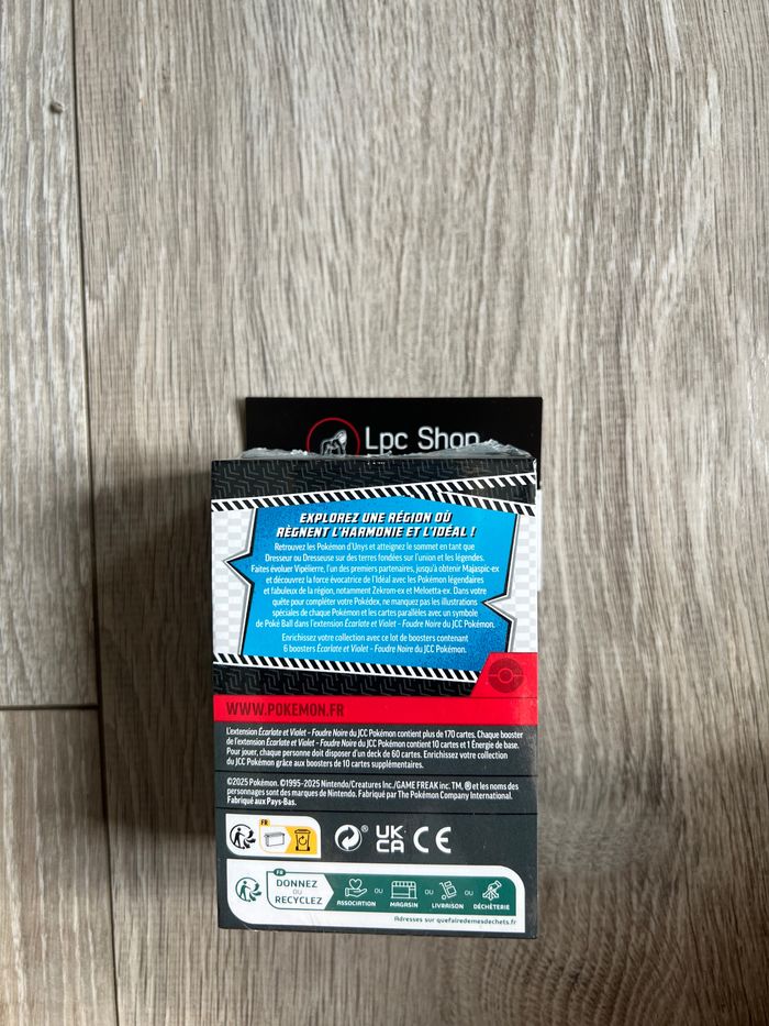 POKÉMON - BUNDLE - FOUDRE NOIR - EV10.5 - FR - NEUF & SCELLE - photo numéro 2
