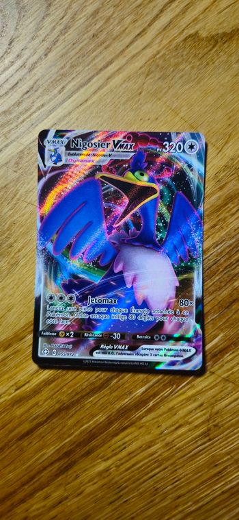 Carte pokemon Nigosier Vmax  055/072
