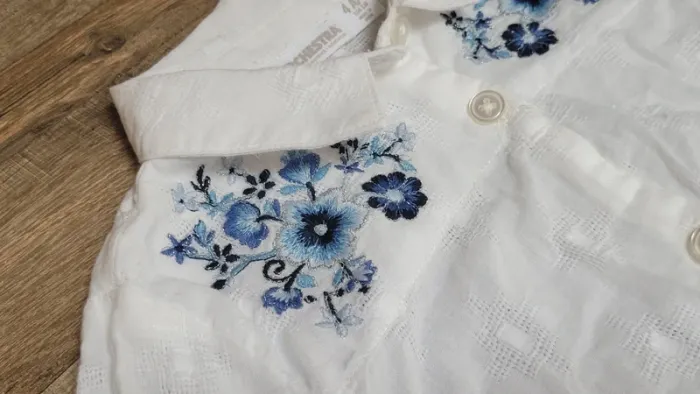 Chemise blouse légère brodée - photo numéro 2