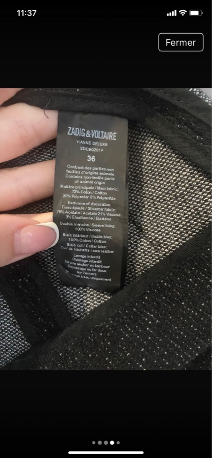 Veste zadig&Voltaire - photo numéro 5