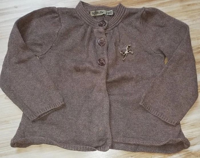 Gilet marron Tape à l'oeil 23 mois Fille