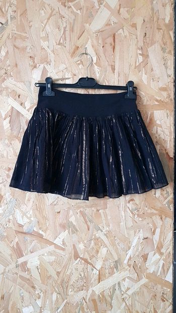 Mini jupe noir cuivré