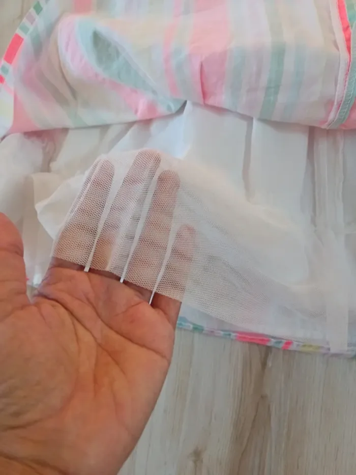 Robe courte manche courte Primark 6/7ans paris rayée robe d'été robe printemps - photo numéro 6