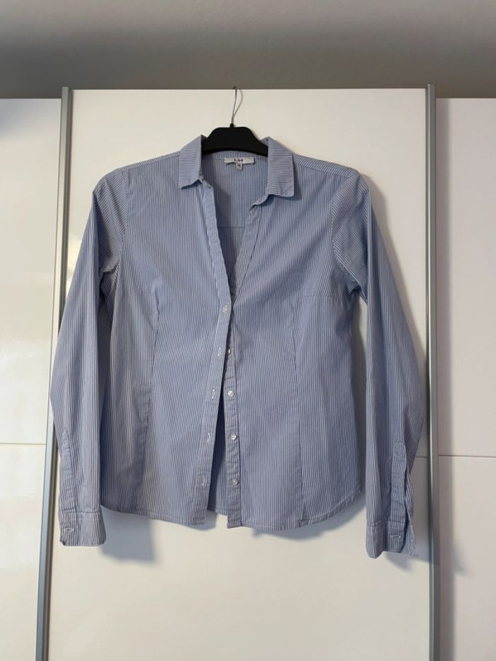 Chemise bleu rayée LH 36