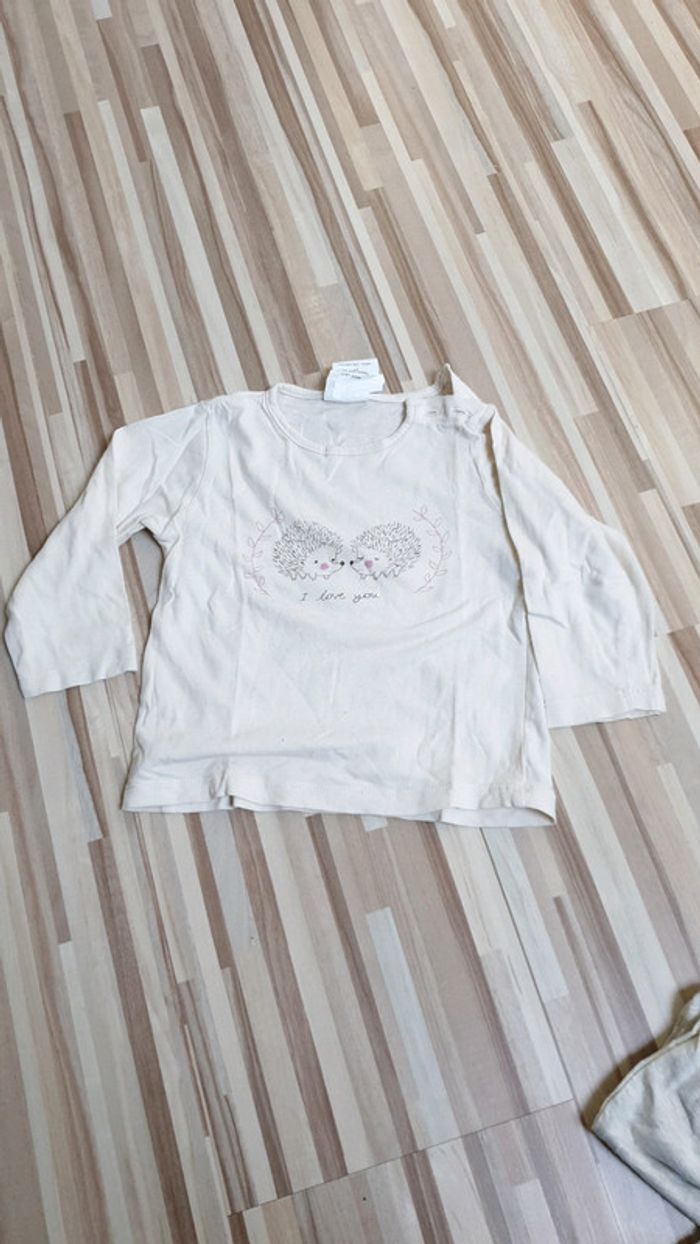 Tee-shirt manches longues 12 mois