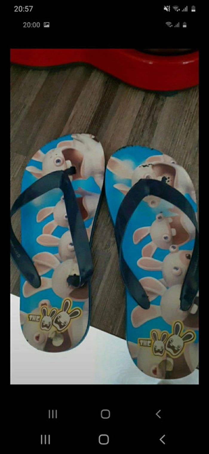 Tongs lapin crétins