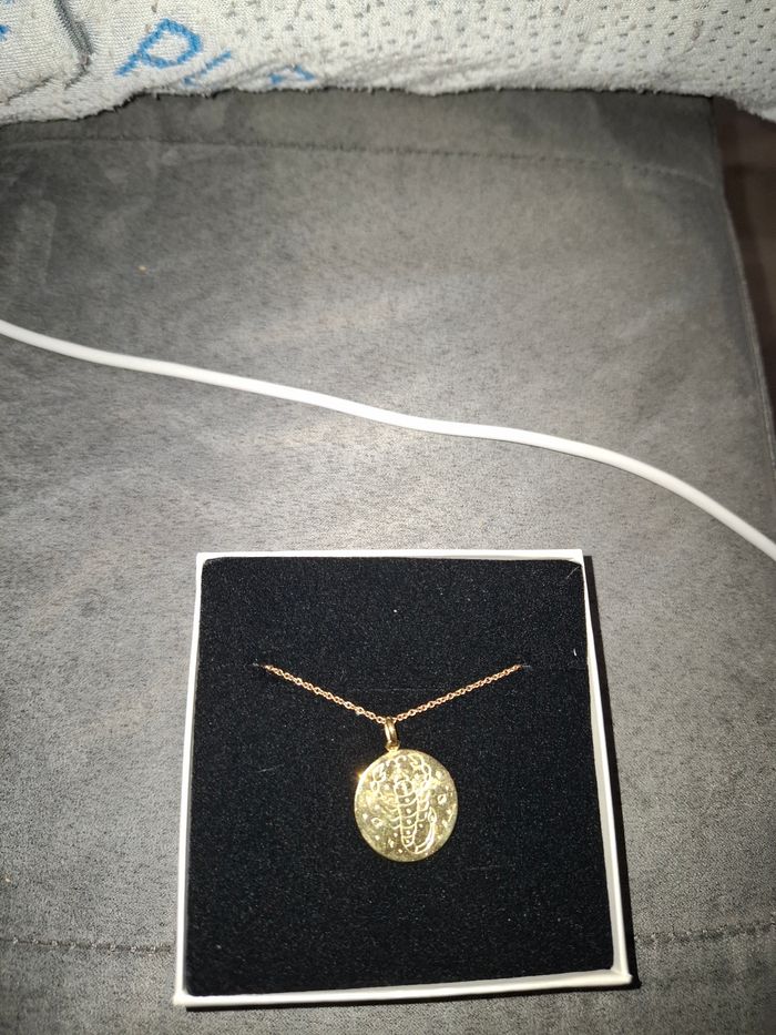 Collier astro plaque or