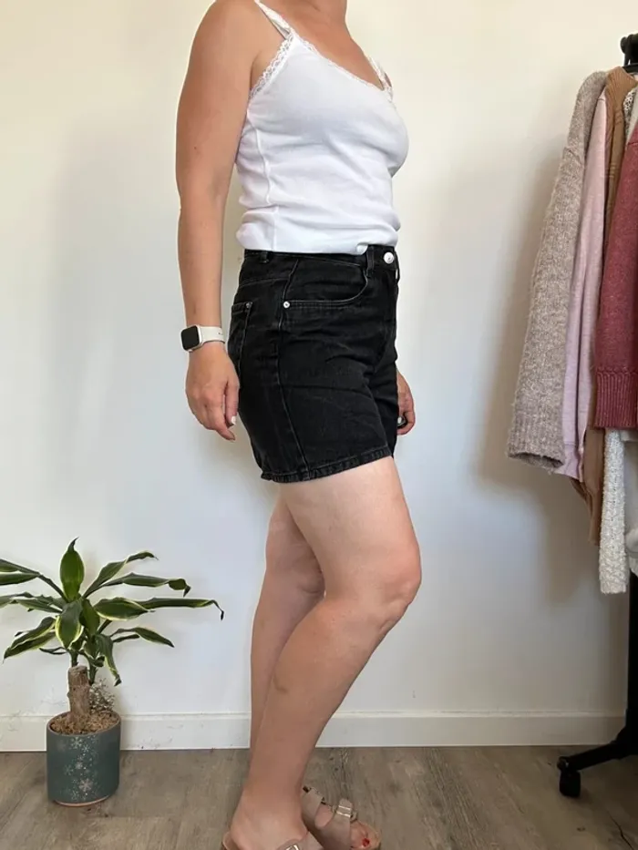 Pimkie Short en jean noir – Taille 38 – Très bon état - photo numéro 3