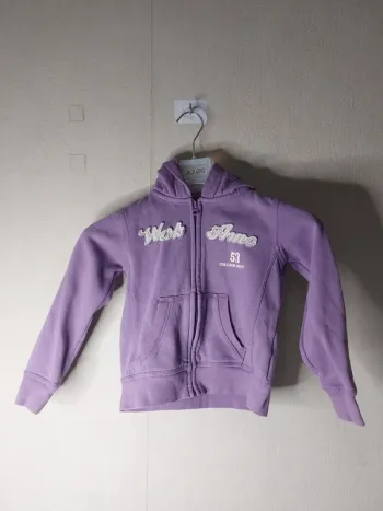 Veste a fermeture violet "Tissaia"