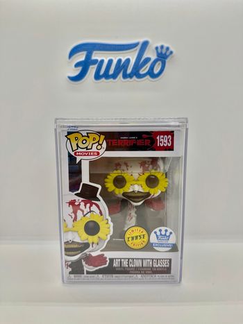 Funko Pop Terrifier Art The Clown With Glasses 1593 Chase Funko Exclusive