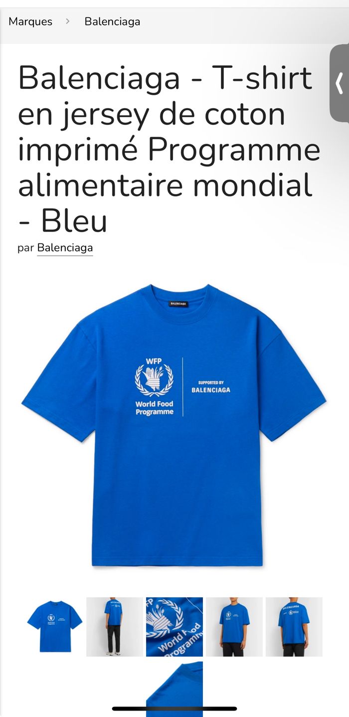 T-shirt Balenciaga x UNICEF - photo numéro 2