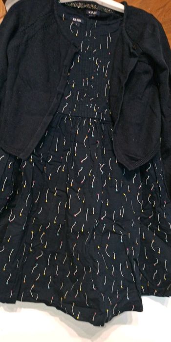 Ensemble robe et gilet bleu marine Kiabi