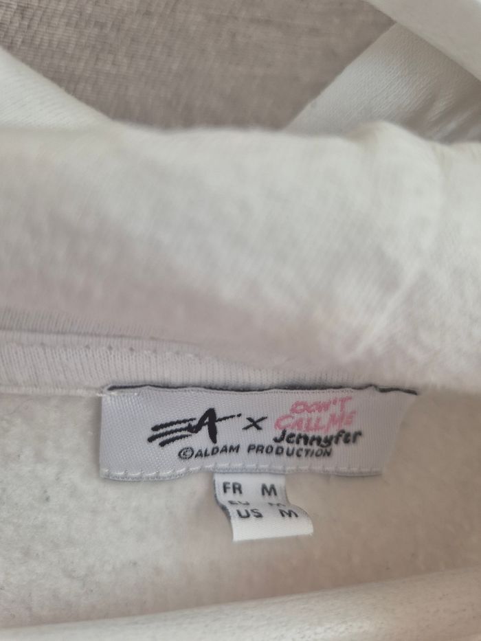 Sweat à capuche Blanc Taille M Jennyfer - photo numéro 2