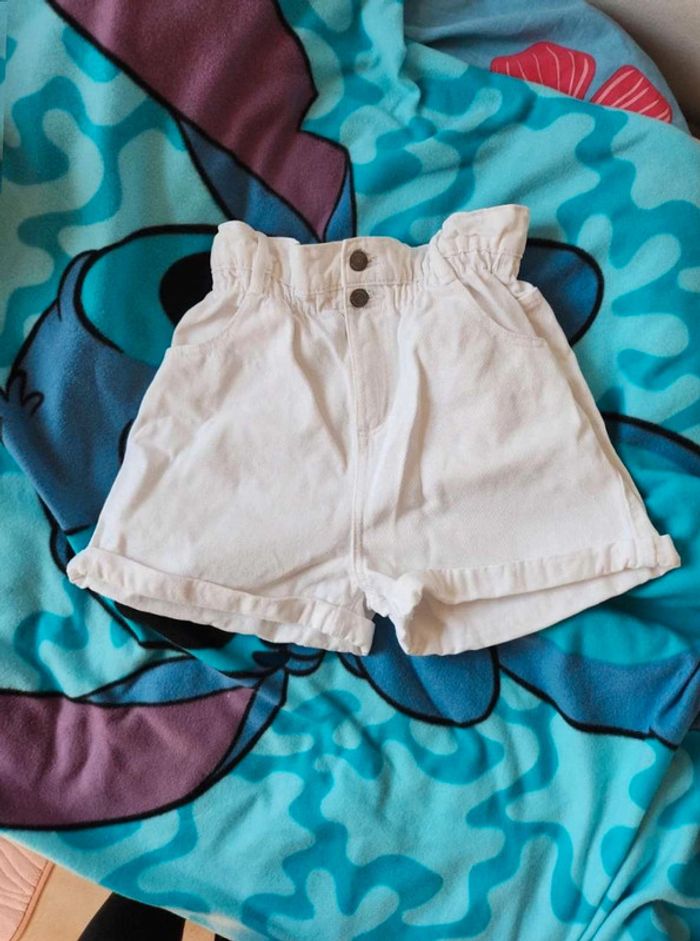 Short jeans blanc