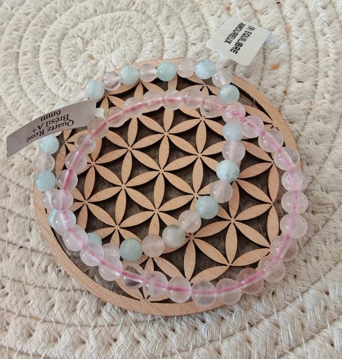 Duo de bracelet en pierre naturelle équilibre amoureux - photo numéro 2