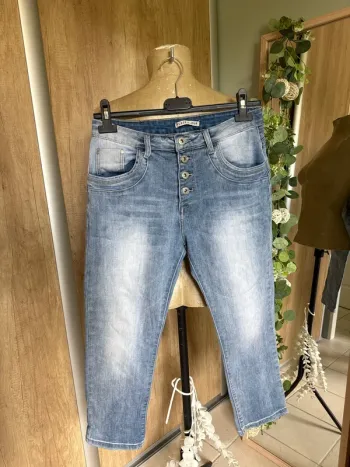 Pantacourt en jean  femme