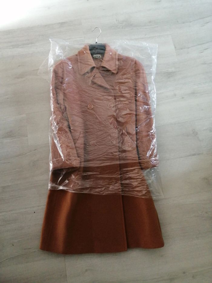 Manteau long laine et angora - photo numéro 7