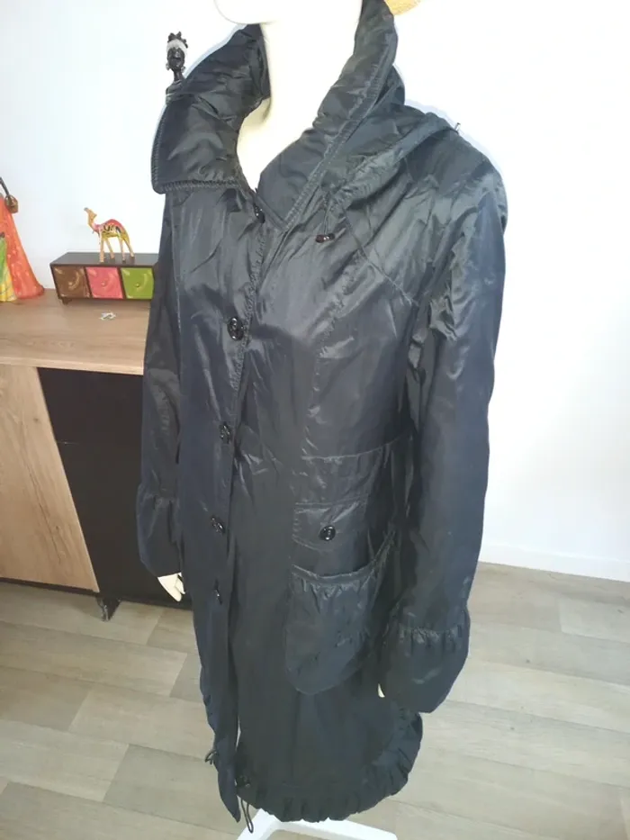 Long manteau noir T.40 - photo numéro 5