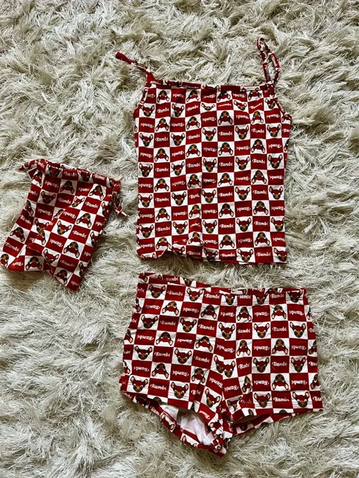 Pyjama bambi neuf avec étiquette + housse 36